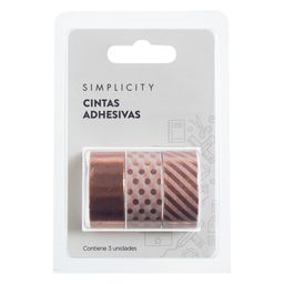 Set Simplicity Cinta Washi Dorada x 3 un