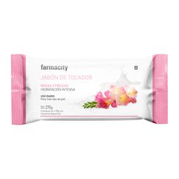 Jabón Cremoso Farmacity Rosas y Fresas x 3 un x 90 g