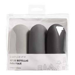 Set Simplicity de Botellas para Viajes x 3 un