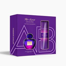 Set Banderas EDT Her Secret Desiree x 80 ml + Deo x 150 ml