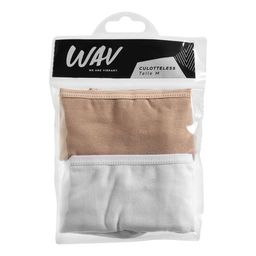 Culotteless Wav Blanco y Nugat x 2 u