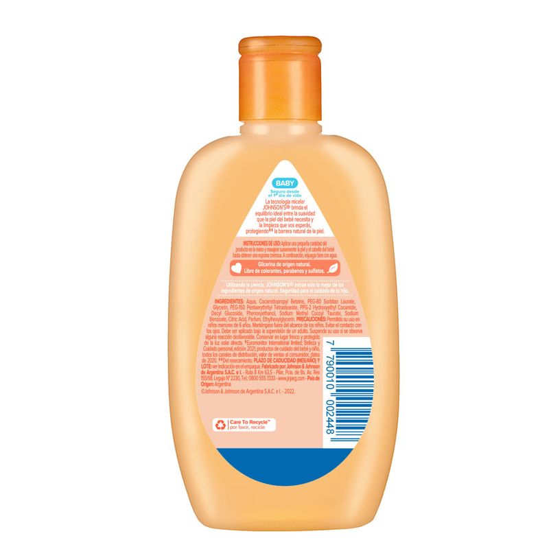 Jabón Líquido Johnson's Baby Glicerina x 200 ml - Farmacity