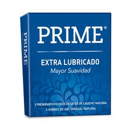 Preservativo de Látex Prime Extra Lubricado x 3 un