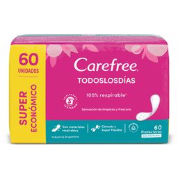 Protectores Diarios Carefree Todos los Días x 60 un