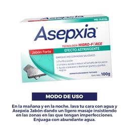 Jabón en Barra Asepxia Forte x 100 g