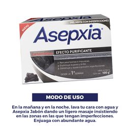 Jabón en Barra Asepxia Carbón Detox x 100 g