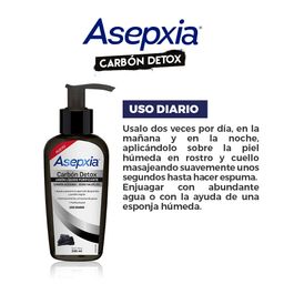 Jabón Líquido Purificante Asepxia Carbón x 200 ml