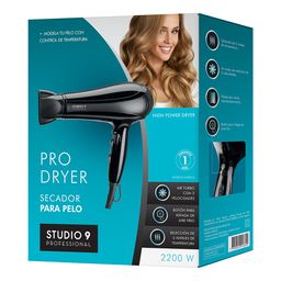 Secador de Pelo Studio 9 Professional Pro Dryer