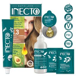 Kit de Tintura Inecto Rapid Look Rubio Dorado Nacarado 8.3