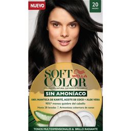 Kit Coloración Soft Color Wella Kit 20 Negro