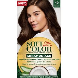 Kit Coloración Soft Color Wella Kit 40 Castano Mediano