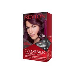 Kit Coloración Revlon Colorsilk 3D Technology 34 Borboña Oscuro