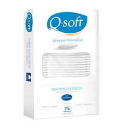 Hisopos Flexibles Q Soft con Antigermen x 75 un