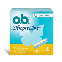 Tampones Ob Siempre Libre Medio x 8 un