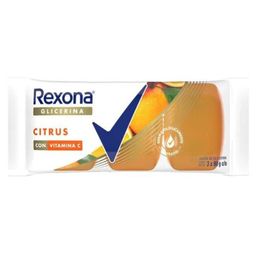 Jabón en Barra Rexona de Glicerina Citrus x 3 un x 90 g