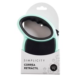 Correa Retráctil Simplicty Pet 3M para 10Kg Aqua