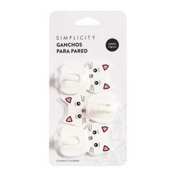Gancho Gatitos Simplicity x 3 un