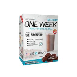 Suplemento Dietario Gentech Whey Protein 7900 One Week Chocolate x 7 sobres