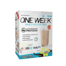 Suplemento Dietario Gentech Whey Protein 7900 One Week Vainilla x 7 sobres