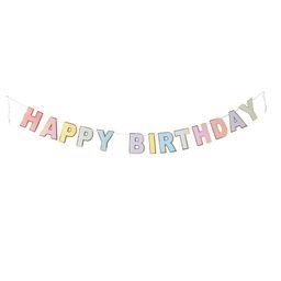 Cartel Pastel Simplicity Happy Birthday