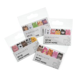 Notas Adhesivas Simplicity Animalitos x 4 un
