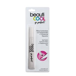 Fibra Correctora Beauticool con Quitaesmalte Go Perfect x 5 ml