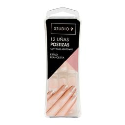 Uñas Postizas Studio 9 Francesitas x 12 un