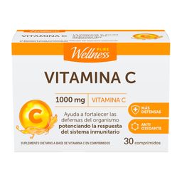 Suplemento Dietario Pure Wellness Vitamina C 1000 Mg x 30 comp