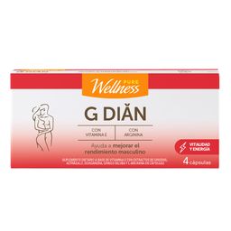 Suplemento Dietario Pure Wellness G-Dian x 4 cápsulas