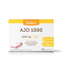 Suplemento Dietario Pure Wellness Ajo 1000 mg x 30 comprimidos