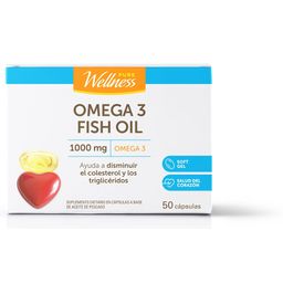 Suplemento Dietario Pure Wellness Omega3 Fish Oil 1000 mg x 50 cápsulas blandas