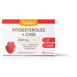 Suplemento Dietario Pure Wellness Fitoesteroles + Chía 1000 mg x 30 cápsulas blandas