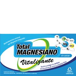 Suplemento Dietario Total Magnesiano Vitalizante Recubiertos x 24 comprimidos