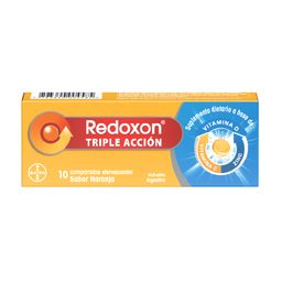Suplemento Dietario Redoxon Triple Acción Vitamina C, D y Zinc Efervescentes x 10 comprimidos