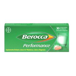 Suplemento Dietario Berocca Performance Vitaminas, Calcio y Magnesio x 30 comprimidos