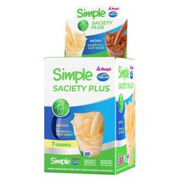 Suplemento Dietario Simple Saciety Vainilla x 7 un