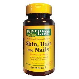 Suplemento Dietario Natural Life Skin, Hair & Nails x 60 un