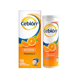 Tabletas Efervescentes Cebión Vitamina C x 10 un