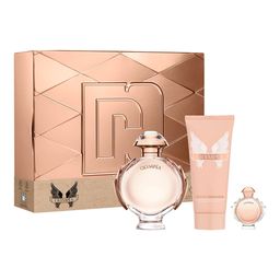Set Rabanne EDP Olympéa x 80 ml + Body Lotion 100 ml + EDP x 10 ml