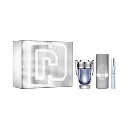 Set Rabanne Invictus 1 EDT x 100 ml + Desodorante x 150 ml + EDT x 10 ml