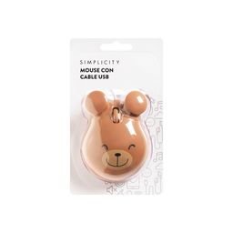 Mouse Simplicity Cable Usb Animalito