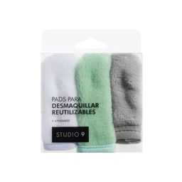 Toalla Desmaquillante Studio 9 Dedo Acqua x 3 un
