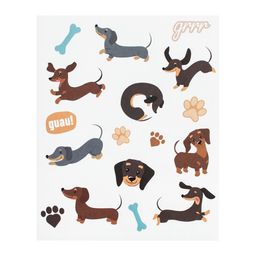 Stickers Simplicity Flores Animal Salchicha