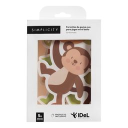 Set de Goma Eva Simplicity Animales Selva x 5 un