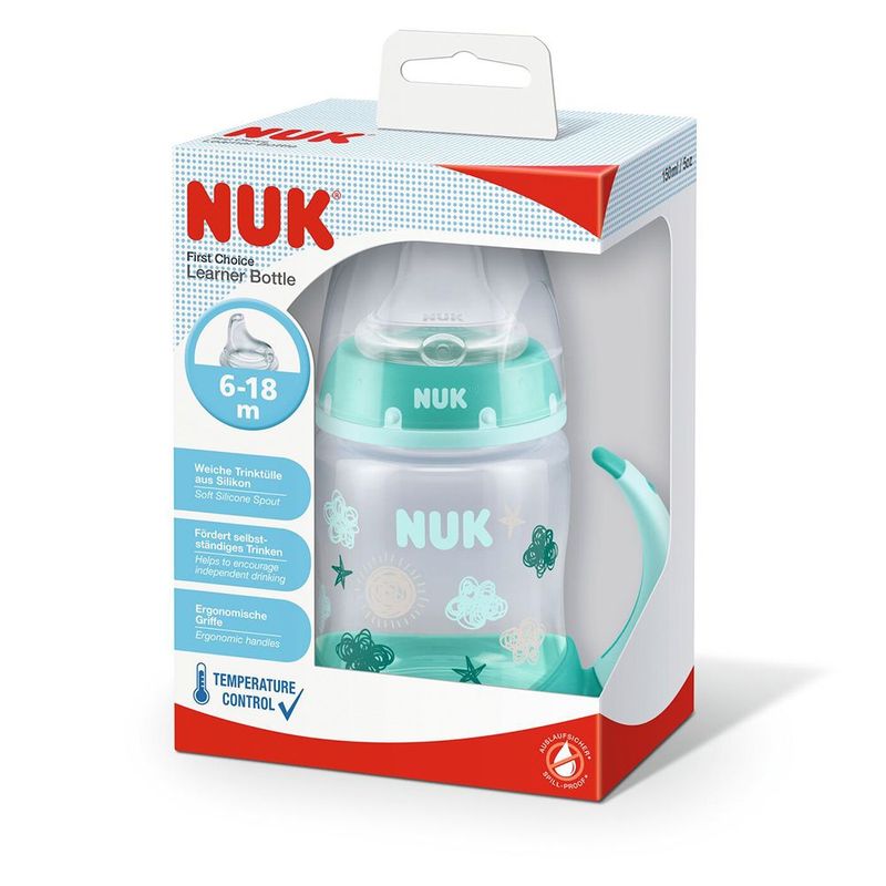 NUK Vaso de plástico para aprendizaje, más de 6 meses, colección Timeless  Collection, exclusivo de , 5 onzas, paquete de 2