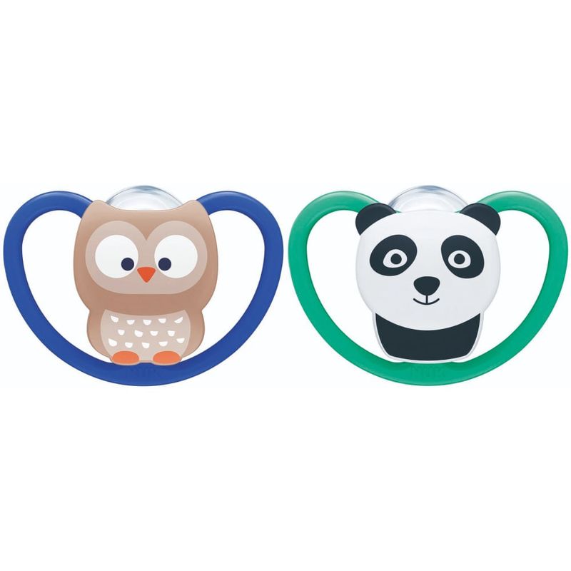 set-nuk-chupetes-space-t-2-buho-panda-6-18-m-x-2-un