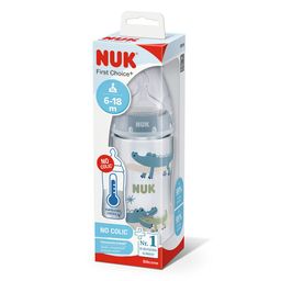 Mamadera NUK Control Temperatura Cocodrilo 6-18 m x 300 ml