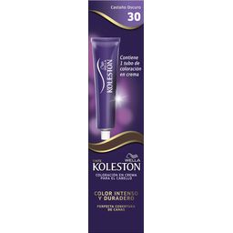 Pomo de Coloración Permanente Koleston en Crema 30 Castaño Oscuro