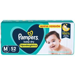 Pañales Pampers Baby Dry Hipoalergénico