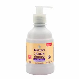 Jabón Líquido Bialcohol Antibacterial Extra Suavidad x 250 ml